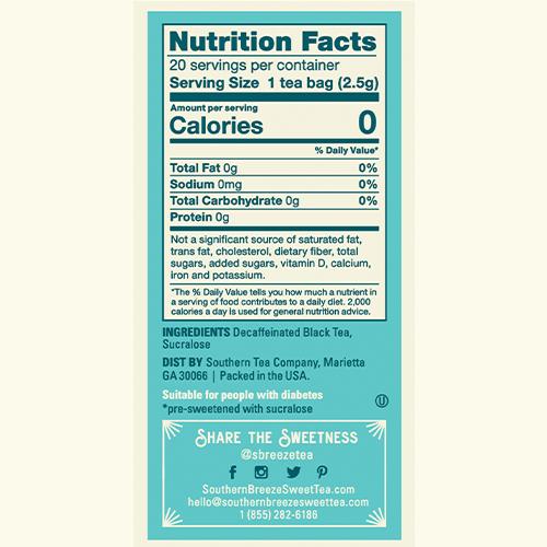 Southern Breeze Sweet Tea Decaf Iced Tea - Image 5