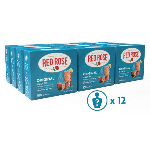 Red Rose Original Black Tea - 100ct – 12 pack - Non-Envelope - Image 5