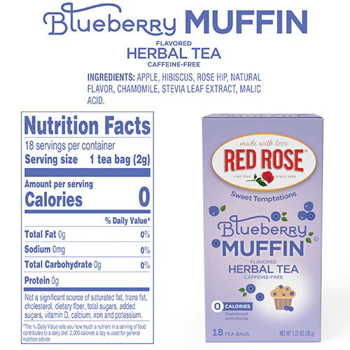 Red Rose Blueberry Muffin Tea - 18ct - Image 3