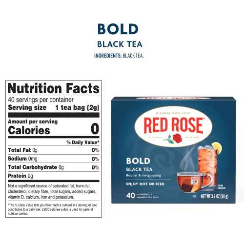 Red Rose Bold Tea - Black Tea 40ct - Image 3
