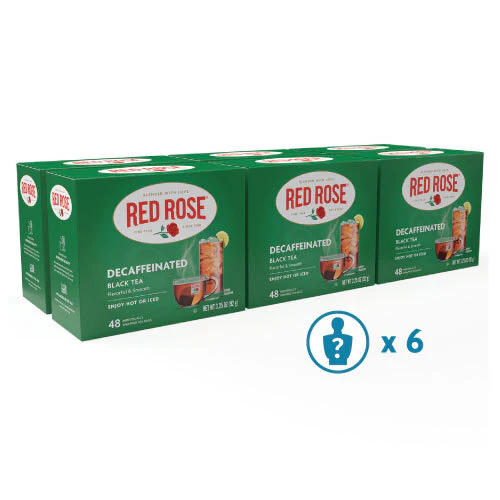 Red Rose Decaf Black Tea - 48ct - 6 pack - Image 5