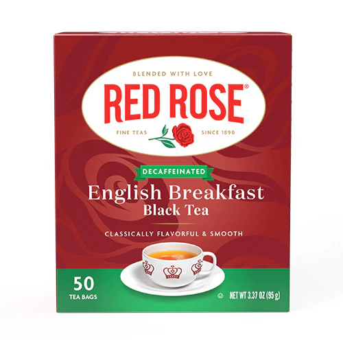 Red Rose Decaf English Breakfast Tea - 50ct - Image 7