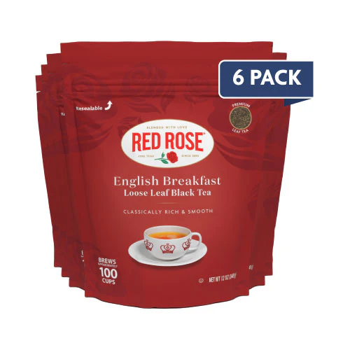 Red Rose Loose Leaf English Breakfast Black Tea - Image 5