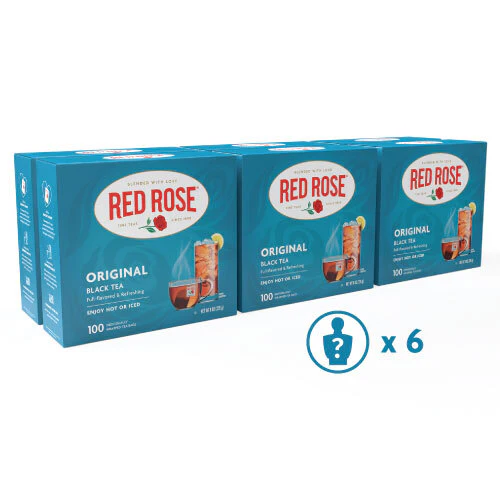 Red Rose Original Black Tea 100ct – 6 pack - Envelope - Image 5