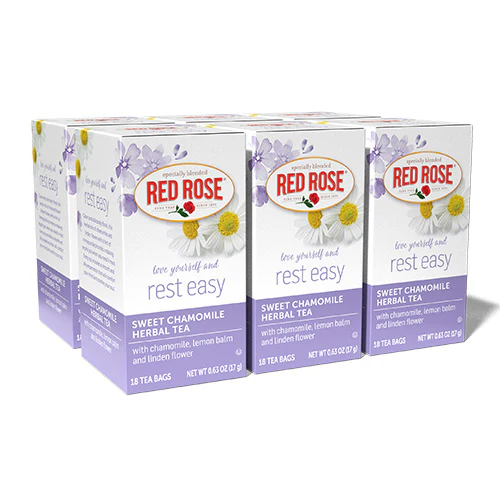 Red Rose Sweet Chamomile Herbal Tea - 18ct - Image 4